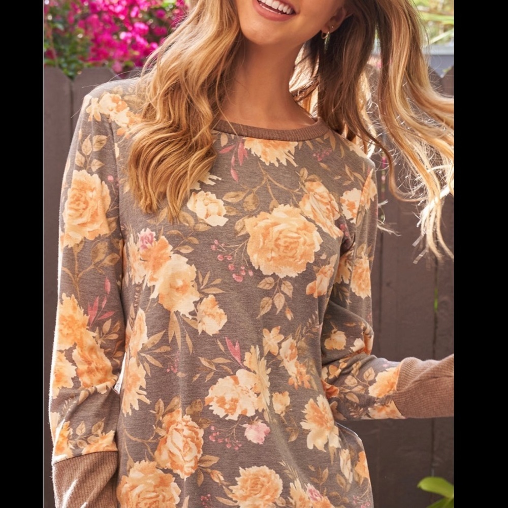 Floral Long Sleeve Top